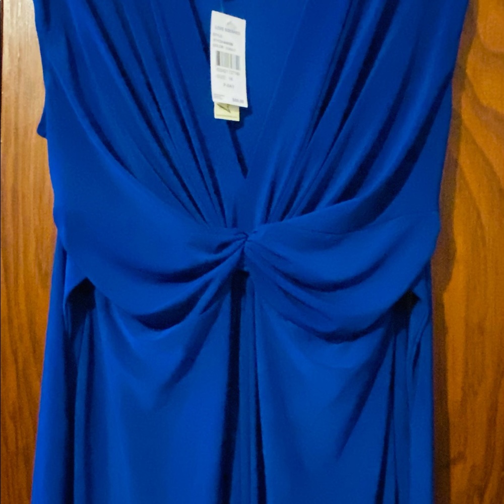 NWT Cobalt Blue long gown with back tie. Easy to slip on……size 1X